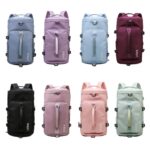 375 Mochila de viaje tipo bandolera impermeable y resistente al desgaste de gran capacidad, Negro, Fog Blue, Azul de Cielo, Taro Purple, Charming Purple, Cherry Pink, Rosa claro, Jelly Green - Imagen 2