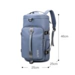 375 Mochila de viaje tipo bandolera impermeable y resistente al desgaste de gran capacidad, Negro, Fog Blue, Azul de Cielo, Taro Purple, Charming Purple, Cherry Pink, Rosa claro, Jelly Green - Imagen 3