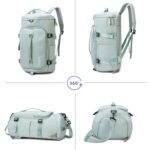 375 Mochila de viaje tipo bandolera impermeable y resistente al desgaste de gran capacidad, Negro, Fog Blue, Azul de Cielo, Taro Purple, Charming Purple, Cherry Pink, Rosa claro, Jelly Green - Imagen 4