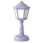 Lámpara de mesa retro de Givelong, luz nocturna pequeña con carga USB, estilo:, 320-5 Purple