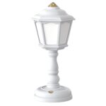 Lámpara de mesa retro de Givelong, luz nocturna pequeña con carga USB, estilo:, 320-6 White