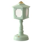 Lámpara de mesa retro de Givelong, luz nocturna pequeña con carga USB, estilo:, 321-4 Green