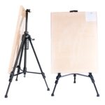 Caballete de arte con trípode de metal de altura ajustable de 50-150 cm, soporte de suelo plegable para pintura