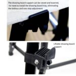 Caballete de arte con trípode de metal de altura ajustable de 50-150 cm, soporte de suelo plegable para pintura - Imagen 6