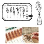 Conjunto de combinación de loto Retro, herramienta de decoración manual con sello para jarrón y planta, Towering Ancient Trees