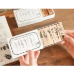 Conjunto de combinación de loto Retro, herramienta de decoración manual con sello para jarrón y planta, Towering Ancient Trees - Imagen 5