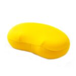 Almohada de espuma viscoelástica, almohada para pan, almohada para el cuello, alivia la presión cervical, 42 x 21.5 x 10cm Yellow