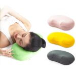 Almohada de espuma viscoelástica, almohada para pan, almohada para el cuello, alivia la presión cervical, 42 x 21.5 x 10cm Yellow - Imagen 2