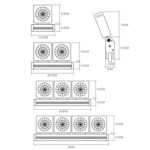 Ventilador de refrigeración para tanque de peces, ventilador silencioso para acuario, 4 Head UK Plug - Imagen 3