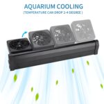 Ventilador de refrigeración para tanque de peces, ventilador silencioso para acuario, 4 Head UK Plug - Imagen 6