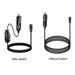 Cable de alimentación del enchufe del encendedor de cigarrillos del sufijo B del cable del refrigerador del coche de 12V/24V, longitud:, 2m With Switch - Imagen 2