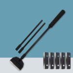 Rascador de algas para pecera, raspador de mango largo para acuario, 73cm 3 Section+5 Blades