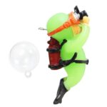 2pcs Diver Acuario Colgante Fish Tank Aquascape Ornamento Decoración, With Camera Fluorescent Green