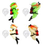 2pcs Diver Acuario Colgante Fish Tank Aquascape Ornamento Decoración, With Camera Fluorescent - Imagen 2