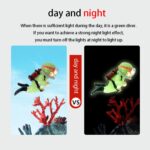 2pcs Diver Acuario Colgante Fish Tank Aquascape Ornamento Decoración, With Camera Fluorescent - Imagen 3