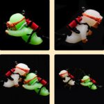 2pcs Diver Acuario Colgante Fish Tank Aquascape Ornamento Decoración, With Camera Fluorescent - Imagen 4