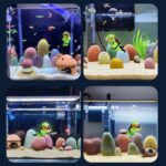 2pcs Diver Acuario Colgante Fish Tank Aquascape Ornamento Decoración, With Camera Fluorescent - Imagen 8