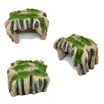 Flocked Caple Box Turtle Ocultar Nido Moss Cave Turtle Cave Tumbona, GT46 - Imagen 3