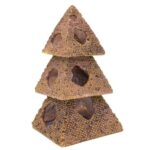 Pecera Aquascape Escondite Casa Resina Pirámide Camarón Casa Escondite Cueva, 10x11cm Medium - Imagen 2