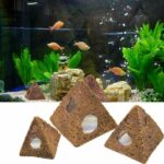 Pecera Aquascape Escondite Casa Resina Pirámide Camarón Casa Escondite Cueva, 12x13cm Large - Imagen 5