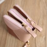 Monedero largo con doble cremallera para mujer, bolso para teléfono con monedas empalmadas - Imagen 7