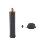 Para secador de pelo Dyson Airwrap HS01 / HS05 / HD08 18,6 x 4 cm Boquilla de barriles de rizado largo mejorada, 18.6cm 40mm Short Adapter Golden