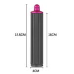 Para secador de pelo Dyson Airwrap HS01 / HS05 / HD08 18,6 x 4 cm Boquilla de barriles de rizado largo mejorada, 18.6cm 40mm Long Adapter Rose Red - Imagen 3
