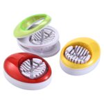 Rebanador de huevos de cocina 3 en 1 para fresas, champiñones, plátanos y otras frutas blandas, Yellow - Imagen 2