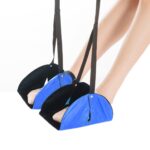 Reposapiés de viaje Hamaca Pedal de ocio de oficina, Blue Split