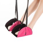 Reposapiés de viaje Hamaca Pedal de ocio de oficina, Rose Red Split