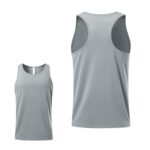 Chaleco deportivo de verano en forma de H para hombre, chaleco informal transpirable de secado rápido para correr al aire libre, M