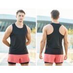 Chaleco deportivo de verano en forma de H para hombre, chaleco informal transpirable de secado rápido para correr al aire libre, XL - Imagen 2