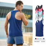 Chaleco deportivo de verano en forma de H para hombre, chaleco informal transpirable de secado rápido para correr al aire libre, XXL - Imagen 4