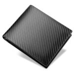 Cartera de hombre Cartera de fibra de carbono Cartera de negocios horizontal Titular de la tarjeta, k3260 Grey