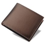 Cartera de hombre Cartera de fibra de carbono Cartera de negocios horizontal Titular de la tarjeta, k3260 Coffee