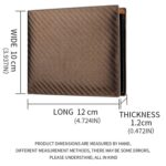 Cartera de hombre Cartera de fibra de carbono Cartera de negocios horizontal Titular de la tarjeta, k3260 Grey - Imagen 4