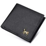 Cartera horizontal para hombre Portatarjetas de tres pliegues de negocios multifuncional, 9555172 Black