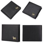 Cartera horizontal para hombre Portatarjetas de tres pliegues de negocios multifuncional, 9555172 Black - Imagen 2