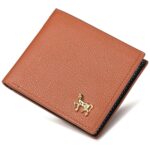 Cartera horizontal para hombre Portatarjetas de tres pliegues de negocios multifuncional, 9555172 Brown