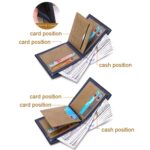 Cartera horizontal para hombre Portatarjetas de tres pliegues de negocios multifuncional, 9555172 Black - Imagen 4