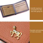 Cartera horizontal para hombre Portatarjetas de tres pliegues de negocios multifuncional, 9555172 Black - Imagen 5