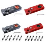 Cepilladora manual de profundidad ajustable para biselado multiángulo para carpintería, Black + 6 Blades - Imagen 2