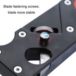 Cepilladora manual de profundidad ajustable para biselado multiángulo para carpintería, Black + 6 Blades - Imagen 5