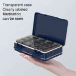 Caja de pastillas de sellado de gran capacidad de 24 rejillas 3 veces al día caja organizadora de medicamentos de 7 días - Imagen 4