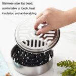 Bandeja de incienso para mosquitos de acero inoxidable, 10 Uds., caja de incienso para mosquitos ignífuga para el hogar con cubierta - Imagen 4