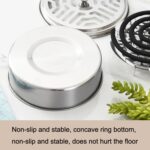 Bandeja de incienso para mosquitos de acero inoxidable, 10 Uds., caja de incienso para mosquitos ignífuga para el hogar con cubierta - Imagen 5