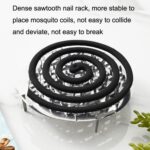 Bandeja de incienso para mosquitos de acero inoxidable, 10 Uds., caja de incienso para mosquitos ignífuga para el hogar con cubierta - Imagen 6