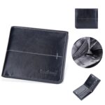 Baellerry Hombres Corto Vintage Multi-Tarjeta Cartera Vertical Hebilla Cartera con Cremallera