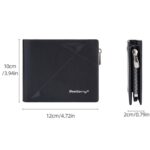 Baellerry Hombre Cartera Corta Multi-Tarjeta Monedero De Piel De Gran Capacidad Con Cremallera - Imagen 4