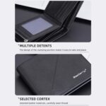 Baellerry Hombre Cartera Corta Multi-Tarjeta Monedero De Piel De Gran Capacidad Con Cremallera - Imagen 7